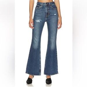 New Levi's 70's High Flare Jeans Evase Taille Haute Denim Blue size 32